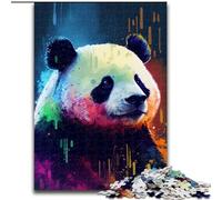 Rompecabezas de 1000 Piezas para Adultos, diseño de Panda de Madera, Actividad para el hogar, 50x75cm, Ideal para Fiestas de cumpleaños para Hombres y Mujeres
