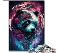Rompecabezas de 1000 Piezas para Adultos, diseño de Panda de Madera, Ideal para Uso Diario y Ocasiones Especiales 50x75cm Ideal para cumpleaños, Fiestas y Ocasiones Especiales