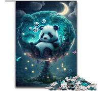 Rompecabezas de 1000 Piezas para Adultos, diseño de Panda durmiendo, de Madera, decoración para el hogar 50x75cm, Ideal para Adolescentes, navideño