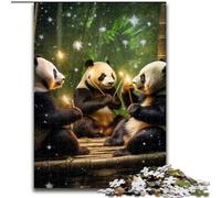 Rompecabezas de 1000 Piezas para Adultos, diseño de Panda galáctico de Madera, Ideal para Adolescentes, Ideal para Decorar y divertirte estimulando el Cerebro 1000 Piezas(50x75cm)