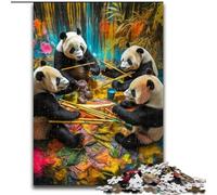 Rompecabezas de 1000 Piezas para Adultos, diseño de Panda, Ideal para Hacer en casa, para Que desafíes tu Mente y te diviertas, Juguete Interactivo Familiar (tamaño: 26x38cm)