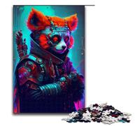 Rompecabezas de 1000 Piezas para Adultos diseño de Panda Rojo Juguete Educativo Intelectual descompresor Ideas de Regalo 75 x 50 cm