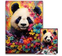 Rompecabezas de 1000 Piezas para Adultos, diseño de Pandas, Colorido, Juego de ingenio para Adolescentes, Fiestas, 26x38cm/10,23x14,96 Pulgadas.
