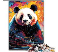 Rompecabezas de 1000 Piezas para Adultos, diseño de Pandas de Colores, para Adolescentes Mayores de 14 años, decoración del hogar (tamaño 50x75cm)