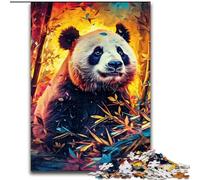 Rompecabezas de 1000 Piezas para Adultos, diseño de Pandas de Colores, para Adolescentes Mayores de 14 años, decoración del hogar (tamaño: 26x38cm)