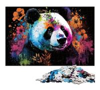Rompecabezas de 1000 Piezas para Adultos, diseño de Pandas de Colores, Rompecabezas de Alta dificultad para Adolescentes, 50x75cm/19,68x29,52 Pulgadas.