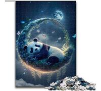 Rompecabezas de 1000 Piezas para Adultos,diseño de Pandas de Madera,Ideal para Regalar a Hombres y Mujeres,Ideal para Uso diario50x75cm Una Divertida Actividad de Juego Familiar