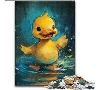 Rompecabezas de 1000 Piezas para Adultos, diseño de Patito Amarillo, Ideal para Fiestas de cumpleaños para Hombres y Mujeres (tamaño 50x75cm)