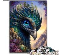Rompecabezas de 1000 Piezas para Adultos, diseño de Pavo Real, fantasía, ficción, Imposible, tamaño 50x75cm, desafiante Rompecabezas de Bricolaje, Juego Familiar Perfecto o Regalo Decorativo.