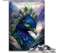 Rompecabezas de 1000 Piezas para Adultos,diseño de Pavo Real,Hecho de Madera,Ideal para la diversión Familiar,relajación y Regalos navideños 50x75cm Ideal para Adolescentes y Familia