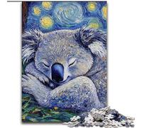 Rompecabezas de 1000 Piezas para Adultos,diseño de Perezoso en el Cielo Nocturno,de Madera,Ideal para Regalar en Familia Ideal para decoración del hogar,Entrenamiento Mental y Regalos navideños