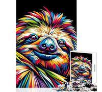 Rompecabezas de 1000 Piezas para Adultos diseño de Perezoso Estilo Pop Art Juego práctico para Mejorar la Memoria decoración del hogar Juguetes Regalos para Amigos y Familiares (38x52cm)