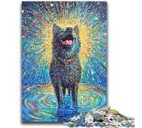 Rompecabezas de 1000 Piezas para Adultos, diseño de Perro Akita, Divertido y Divertido, Amigos y Familiares, de 26x38cm