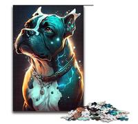 Rompecabezas de 1000 Piezas para Adultos diseño de Perro bóxer cumpleaños para Adolescentes a Partir de 14 años 75 x 50 cm.