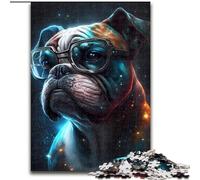 Rompecabezas de 1000 Piezas para Adultos,diseño de Perro bóxer de Madera,Ideal para divertirse en Familia,Relajarse y Regalar en Vacaciones 50x75cm Actividad para Adultos y familias