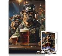 Rompecabezas de 1000 Piezas para Adultos, diseño de Perro cervecero Cane Corso Juego Educativo y Divertido de Actividades de Aprendizaje Cualquier ocasión Tamaño 38x26cm