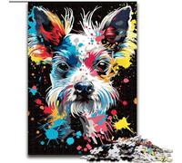 Rompecabezas de 1000 Piezas para Adultos, diseño de Perro Crestado Chino, Rompecabezas difíciles para Adultos, Juegos educativos, decoración del hogar (tamaño 26x38cm)