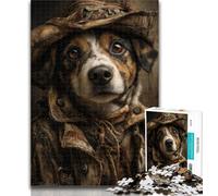 Rompecabezas de 1000 Piezas para Adultos, diseño de Perro Detective, para Adolescentes, 1000 Piezas, Juguetes educativos de Aprendizaje, Juegos Familiares, para fomentar el Amor en Pareja, 50x75cm