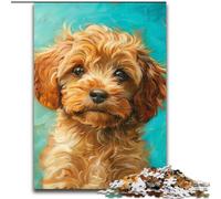 Rompecabezas de 1000 Piezas para Adultos, diseño de Perro Feliz, de Madera, 50x75cm, un desafiante Rompecabezas para armar, Ideal como Juego Familiar o Regalo Decorativo
