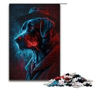 Rompecabezas de 1000 Piezas para Adultos diseño de Perro para Resolver crímenes decoración de Pared cumpleaños y Navidad 75 x 50 cm