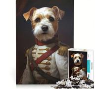 Rompecabezas de 1000 Piezas para Adultos, diseño de Perro Terrier Colonial, Juguetes para armar, para la diversión Familiar, para Fortalecer el Amor Entre Parejas 50x75cm
