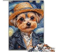 Rompecabezas de 1000 Piezas para Adultos, diseño de Perro Van Gogh. Rompecabezas de 1000 Piezas para Adultos, Nivel Principiante, Ideal para cumpleaños y Regalos navideños (tamaño 26x38cm).