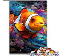 Rompecabezas de 1000 Piezas para Adultos, diseño de pez Payaso, tamaño 50x75cm, un Rompecabezas desafiante y Relajante para Adolescentes.