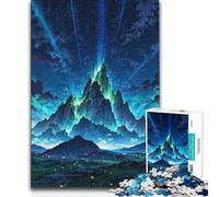 Rompecabezas de 1000 Piezas para Adultos, diseño de Pico de montaña místico, Juego Educativo Familiar, Ideas de Regalo educativas, 50x75cm (1000 Piezas)