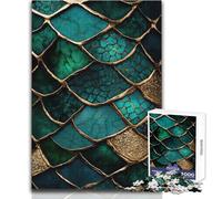 Rompecabezas de 1000 Piezas para Adultos,diseño de Piel de dragón,Arte Kintsugi,para Disfrutar de un Ambiente de Ocio Tranquilo,relajación,Ajuste Estable,Corte preciso,tamaño del Juguete: 50x75cm