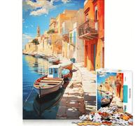 Rompecabezas de 1000 Piezas para Adultos, diseño de Pintura al óleo Camino, Juego práctico, decoración del hogar, colección de Artistas, Bellas Artes, 38x52cm