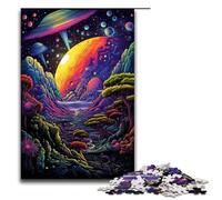 Rompecabezas de 1000 Piezas para Adultos diseño de Planetas de fantasía Coloridos Ideal para Decorar Adolescentes a Partir de 14 años 1000 Piezas (75 x 50 cm)
