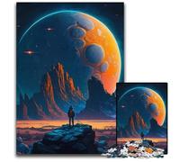 Rompecabezas de 1000 Piezas para Adultos, diseño de Planetas del Universo, Ideal para Decorar, desafío Mental, Regalo para Adultos, Familia, 26x38cm/10,23x14,96 Pulgadas.