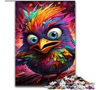 Rompecabezas de 1000 Piezas para Adultos, diseño de Pollito psicodélico, Ideal para familias, Vacaciones y Noches de Juegos interactivos (tamaño: 50x75cm)