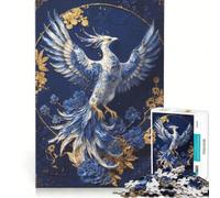 Rompecabezas de 1000 Piezas para Adultos diseño de Porcelana del Fénix Renacido Un Juego Relajante Divertido y con Humor 38x26cm