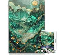 Rompecabezas de 1000 Piezas para Adultos, diseño de Prado Alpino, Juguete de Arte Kintsugi, Juego Intelectual, Divertido y Divertido, Regalo de cumpleaños 38x26cm