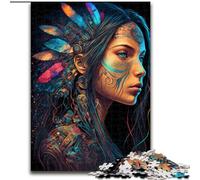 Rompecabezas de 1000 Piezas para Adultos, diseño de Princesas nativas Americanas, tamaño 26x38cm, decoración Colorida para el hogar y Juego Interactivo para la Familia, Regalo Ideal.