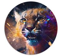 Rompecabezas de 1000 Piezas para Adultos, diseño de Puma enérgico, difícil de superar, Ideal para Decorar el hogar o la Oficina, (tamaño 67,5 x 67,5 cm)