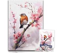 Rompecabezas de 1000 Piezas para Adultos, diseño de Robin Hood, pájaros, Relajante, Suave, para Actividades de Ocio, Corte Fino y Suave, tamaño 38x26cm