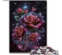 Rompecabezas de 1000 Piezas para Adultos, diseño de Rosa cósmica, para Adolescentes a Partir de 14 años, decoración del hogar (tamaño 50x75cm)