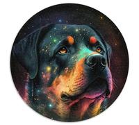 Rompecabezas de 1000 Piezas para Adultos, diseño de Rottweiler Ideal para Adolescentes y familias Regalo Ideal para Navidad (67,5x67,5cm)