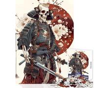 Rompecabezas de 1000 Piezas para Adultos diseño de Sakura y Ronin Juguetes antiestrés Regalos geniales Juegos relajantes Actividades Divertidas en casa tamaño 38x52cm