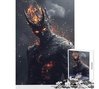Rompecabezas de 1000 Piezas para Adultos diseño de Señor Demonio Ardiente Juguetes antiestrés Regalos de cumpleaños Juegos educativos interacción Entre Padres e Hijos tamaño 38x26cm