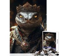 Rompecabezas de 1000 Piezas para Adultos diseño de Serpiente monarca decoración del hogar Regalo de cumpleaños Juego Imposible Cada Pieza es única Tamaño: 38x26cm