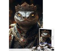 Rompecabezas de 1000 Piezas para Adultos diseño de Serpiente monarca decoración del hogar Regalo de cumpleaños Juego Imposible Cada Pieza es única Tamaño: 38x52cm