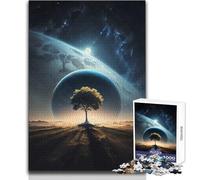 Rompecabezas de 1000 Piezas para Adultos, diseño de Soledad interestelar, Acogedor, Relajante, para Interiores, con Corte de precisión avanzado, tamaño 50x75cm