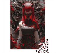 Rompecabezas de 1000 Piezas para Adultos, diseño de Sombra roja Sangre. Rompecabezas de Papel para niños. Juguete de Entretenimiento Familiar. 38 x 26 cm / 1000 Piezas.