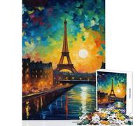 Rompecabezas de 1000 Piezas para Adultos diseño de sueños parisinos Ideal para cumpleaños Juegos relajantes decoración de Escritorio tamaño 50x75cm