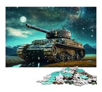 Rompecabezas de 1000 Piezas para Adultos diseño de Tanque Estelar Ideal para Regalar antiestrés desafío difícil (tamaño 75 x 50 cm)