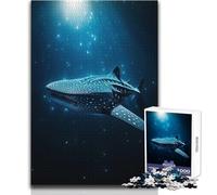 Rompecabezas de 1000 Piezas para Adultos, diseño de tiburón Ballena, Rompecabezas acuático, Juegos Familiares, Regalo antiestrés para cumpleaños, tamaño 38x26cm