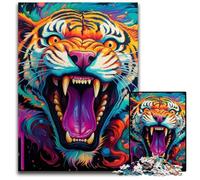 Rompecabezas de 1000 Piezas para Adultos, diseño de Tigre, Colorido, Adultos, Juego Interactivo Familiar, desafío Mental, 50x75cm/19,68x29,52 Pulgadas